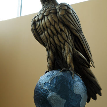 WNHS FALCON SCULPTURE