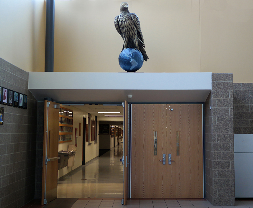 WNHS FALCON SCULPTURE